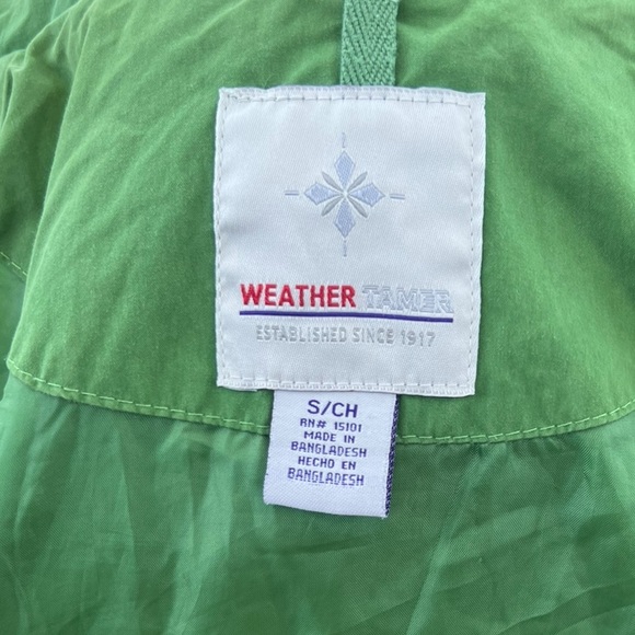 Weather Tamer Green hooded lined fall jacket vintage small - Picture 13 of 16
